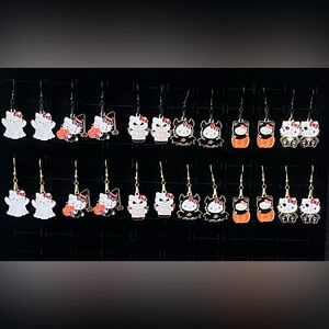 Halloween Hello Kitty Earrings Six Designs NIP